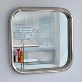 不锈钢镜子家用装 饰镜客厅壁挂现代方形网红轻奢卧室卫生间化妆镜