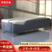 简约沙发凳民宿酒店公寓客房现代风格 布艺长凳床尾绒布凳多色可选