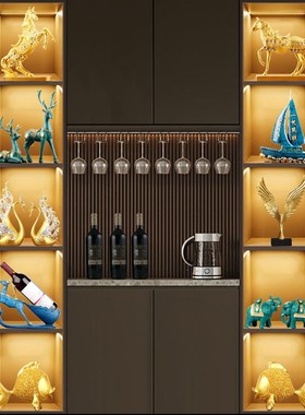 乔迁新房酒柜摆件现代风格家居客厅电视柜布置软装橱柜轻奢装饰品