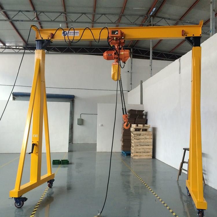 小型龙门架加厚钢材运行平稳适用性强手推无轨升降式龙门架