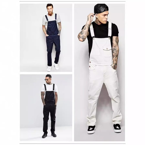 Fashionable wearable jean overalls时尚耐磨水洗牛仔背带连体裤