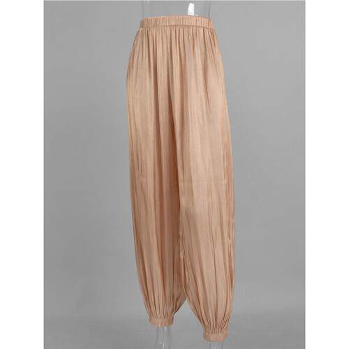 2026春欧美光泽感灯笼裤低腰束脚垂感长裤 Hanging lantern pants