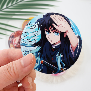 鬼灭之刃角色时透无一郎時透無一郎的同人徽章吧唧高人气动漫周边