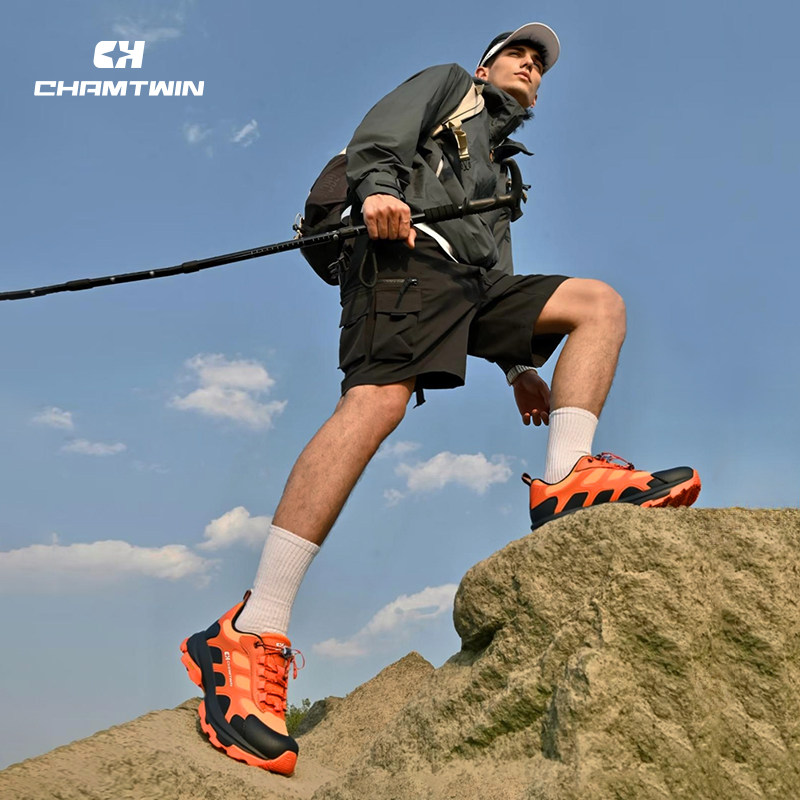 CHAMTWIN【踏峰】Vibram大底户外徒步鞋越野耐磨运动防水登山鞋男