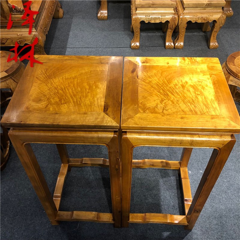 小叶金丝楠木花架摆件孙卯结构家具工艺礼品家居饰品小叶桢楠架子