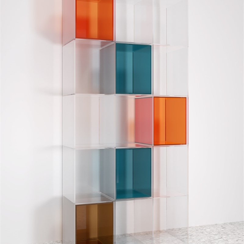 服装店亚克力透明展示柜鞋子包包货架多层置物架精品收纳陈列道具