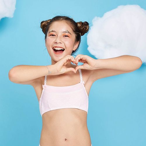少女防走光文胸无钢圈不空杯小胸薄款女高中美背内衣夏季全罩胸罩