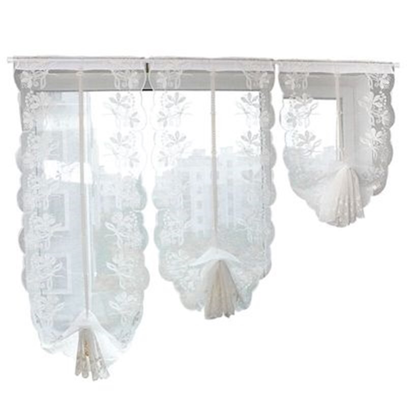 免打孔安装飘窗帘魔术贴隔断门帘小短帘厨房窗帘自粘式小窗户窗帘