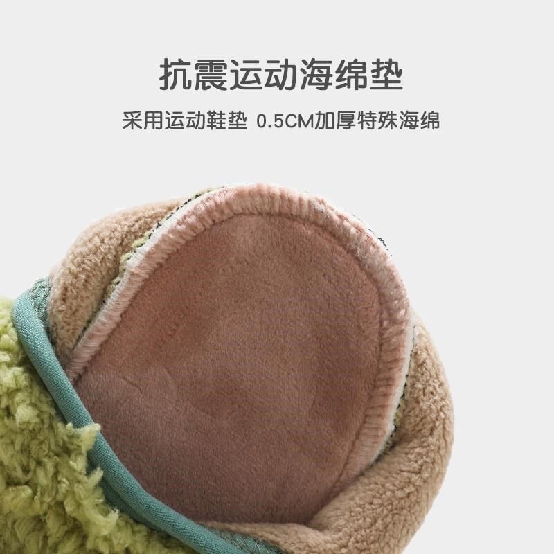 宝宝鞋袜秋冬季婴儿防滑隔凉室内学步鞋加厚儿童地板鞋保暖小月龄