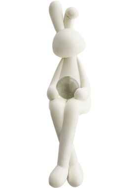 现代简约墙上置物架吊脚娃娃摆件客厅卧室书桌桌T面家居饰品小兔