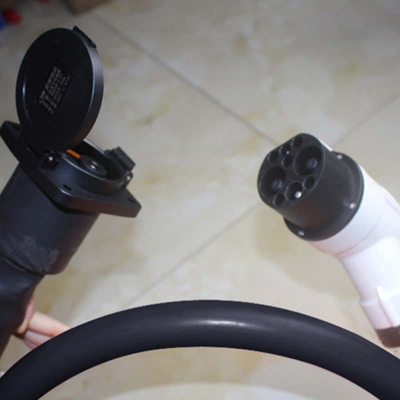 新能源汽车直流充电桩延长线货车客车大巴车快充9孔充电枪加长线