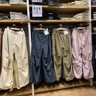 防曬工裝 試衣間新款 速干傘兵褲 機(jī)能褲 寬松休閑直筒長(zhǎng)褲 女464888