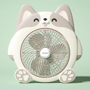新款 台式 迷你静音电风扇宿舍办公室转页扇卡通可家用台扇