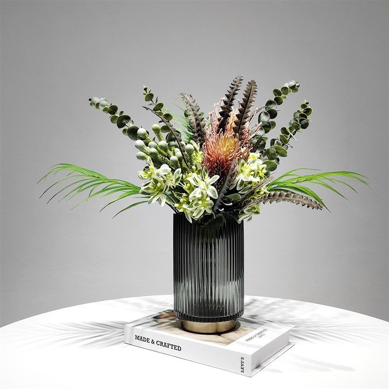 现代仿真花艺高档摆件假花绿植样板房室内茶几客厅餐桌装饰品摆设,家居饰品,仿真花/假花,淘宝优惠券,粉丝福利购,淘宝优惠卷