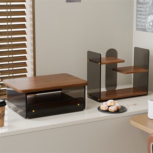 桌面置物架咖啡机摆放台餐桌台面杯子收纳办公咖啡器具杯架增高架