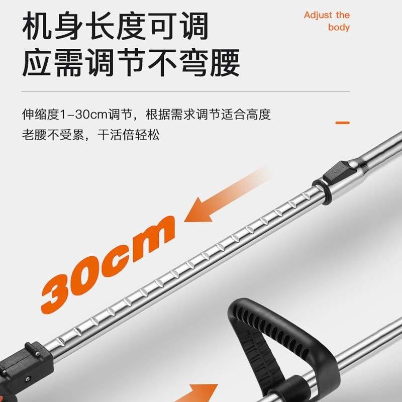 折叠电动割草机充电式小型家用多功能农用收割打草锄草锂电除草机