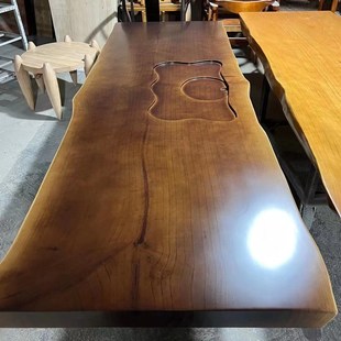 实木板定制天然原木板桌面松木大板整板3米长桌板整块独木台面板