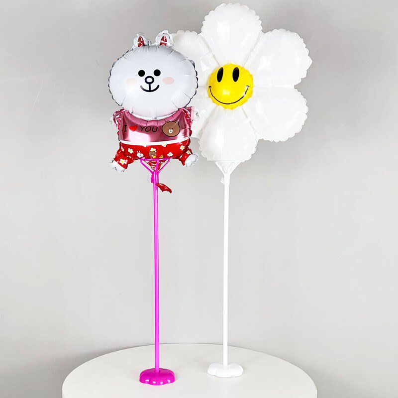 铝膜气球桌飘支架开业婚庆布置道具底座支架气球棒40厘米杆托