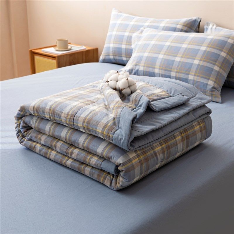 新疆全棉棉花夏被空调被夏凉被纯棉被子春秋被棉絮棉被被芯可机洗