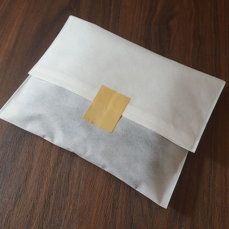 60克有贴纸可i封口无纺布包装袋高档服饰礼品服装防尘收纳环保透