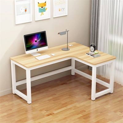 定制L型办公桌转角书桌长110/130/150/170cm拐角大电脑写字学习桌