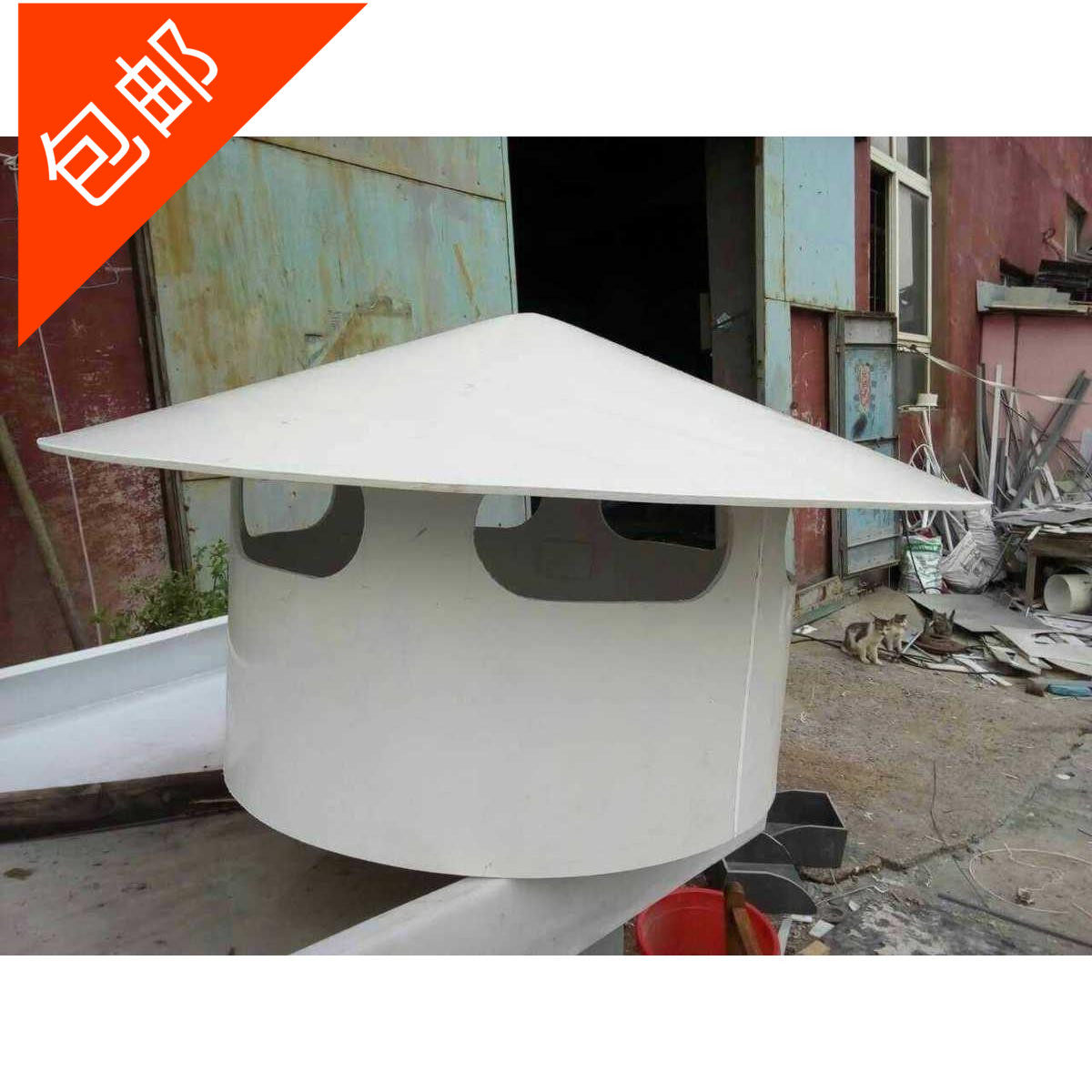 定做500塑料防雨屋顶排气屋面风帽通气帽L帽管帽UPVC管配件水管