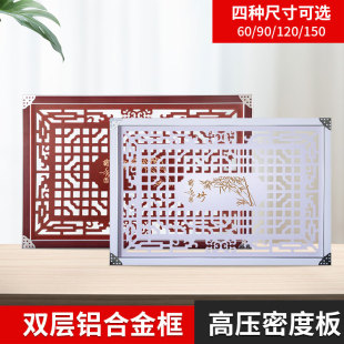 饰 印花铝合金暖气罩家用定制暖气片罩暖气防尘罩分水器遮挡罩装