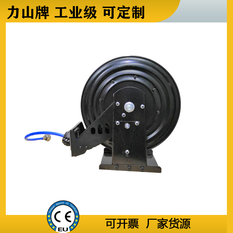 高压水鼓卷盘3/8管20米液压软管卷管器自动伸缩DN25工业级卷轴