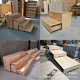 音乐大合唱指挥台阶可移动折叠推拉伸缩式实木合唱台影地台阶三层