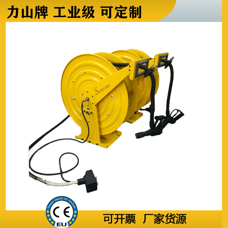 软管电缆一体复合高压移动卷盘大型电动弹簧驱动式电缆收放卷盘