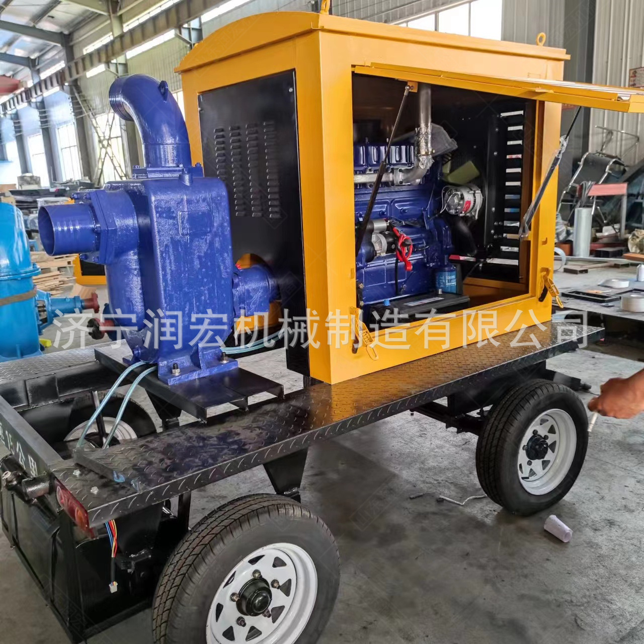 防汛抗旱泵车排涝专用轮式移动便捷水泵应急抢险城市泵车