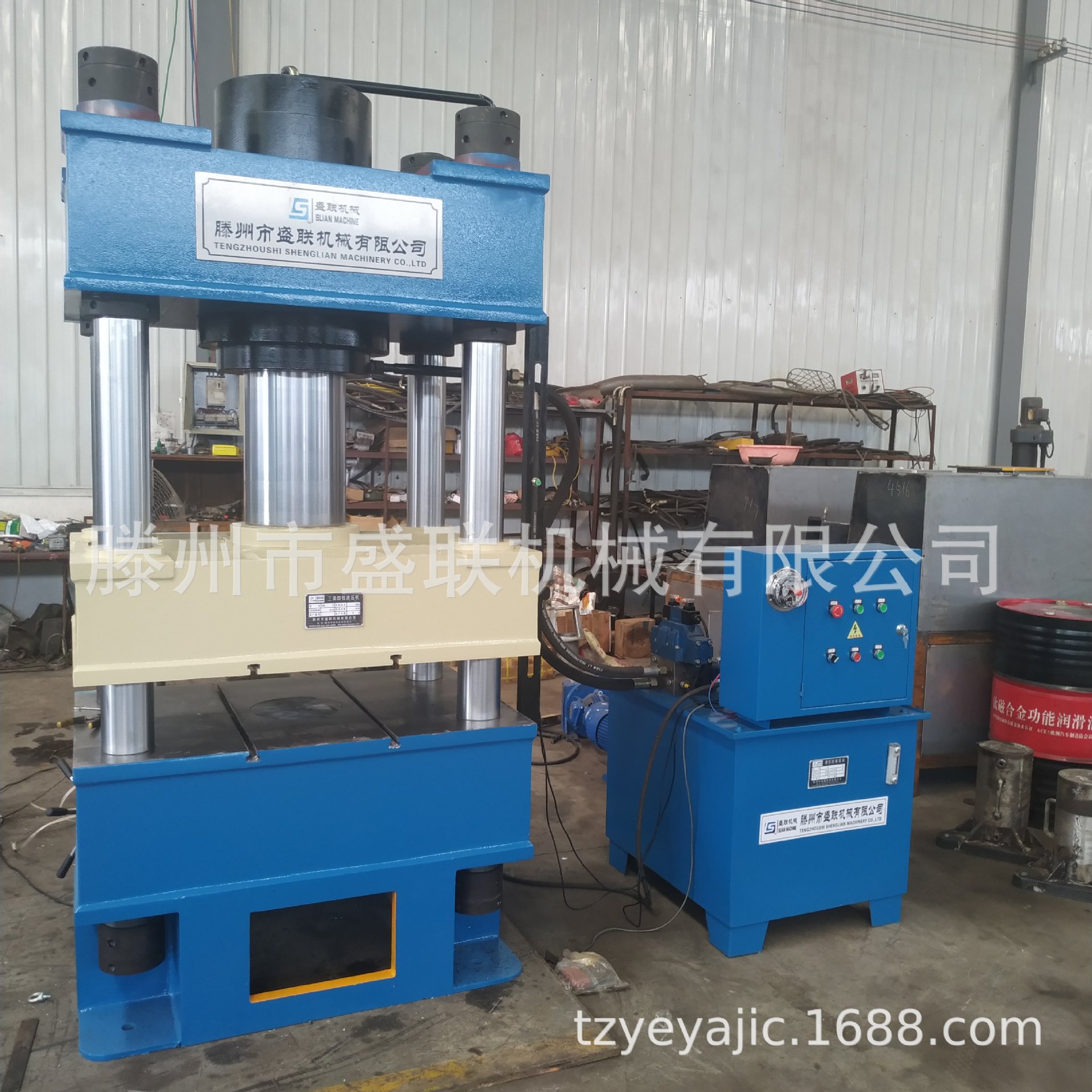 双缸400吨液压机 现货400T液压机 隔离墩生产200吨四柱液压机