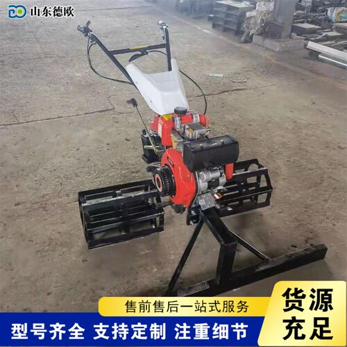 手推式混泥土路面摊铺机路面工程扒灰机室内外地坪小型摊铺机