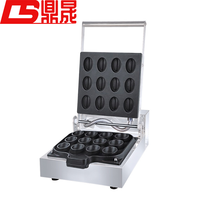 鼎晟DS-12B商用咖啡豆甜点机咖啡豆型华夫饼机球球酥咖啡豆香酥机