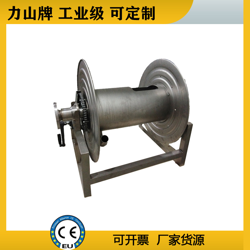 不锈钢高压软管卷管器食品级水鼓一寸600psi液压双管重型卷盘厂