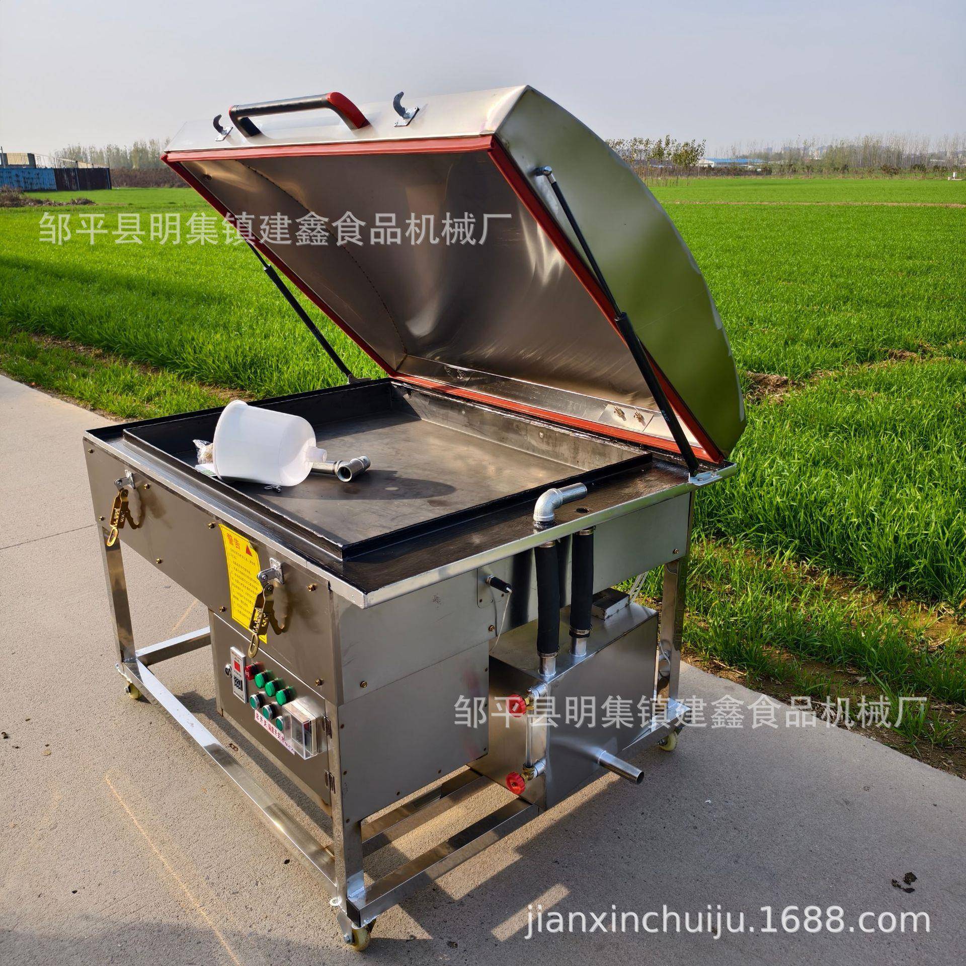 商用煎包炉1米铁锅馒头机2米加长地锅馍机