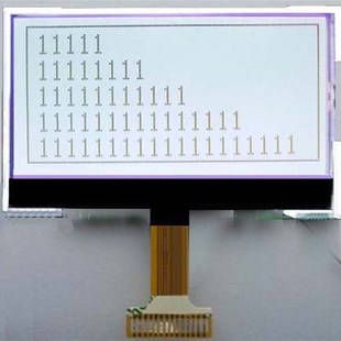 串口 12864液晶 12864B5 3.3v 力先電子 1白底黑字液晶屏