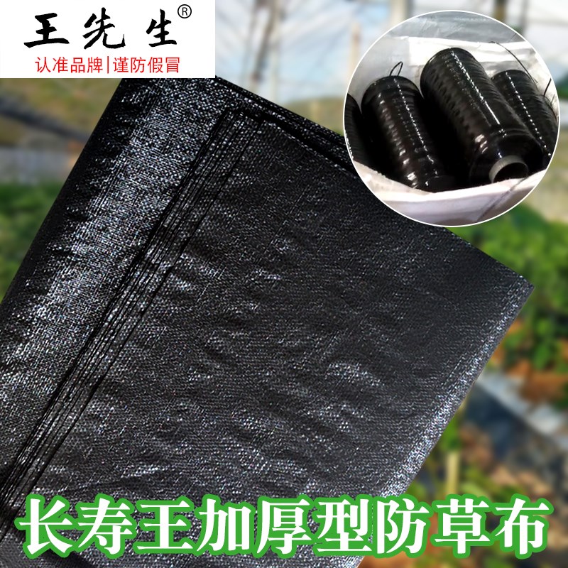 王先生抗暴晒防草除草布定制果园农用园艺耐用盖草布生态防草布