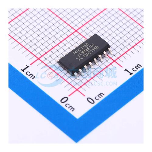 触发器 74HC174D,653 SOIC-16 107MHz 原装正品