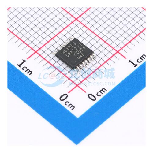 模拟开关/多路复用器 74HC4053PW,118 TSSOP-16 80Ω 原装