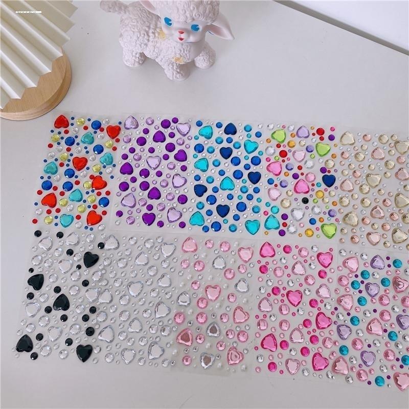 儿童女孩立体3d钻石贴纸宝宝手链宝石水晶水杯手机壳爱心装饰贴画