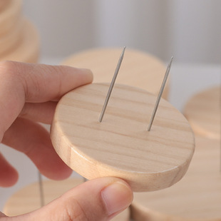 木玩偶底座自制娃娃钩针编织布偶羊毛毡玩偶站立支架展示底座摆件