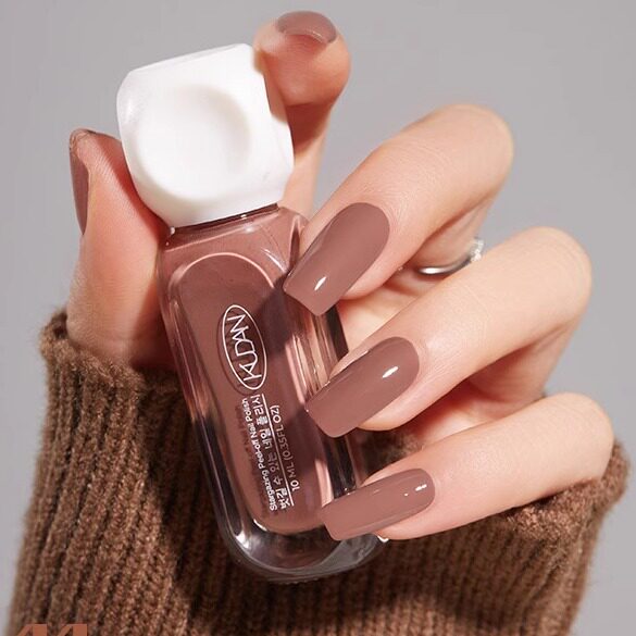 指甲油裸色免烤快干持久可撕拉速干安全无毒美甲2025新款指甲油