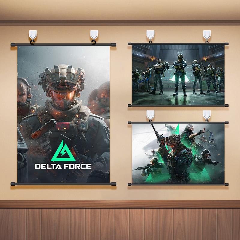 三角洲行动挂画DeltaForce海报射击游戏周边客厅寝室装饰画壁画