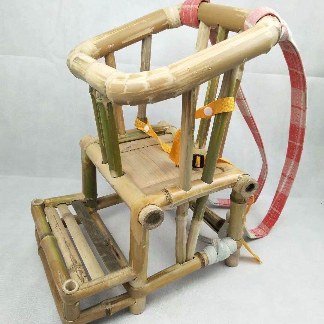 婴儿坐椅宝贝出行夏天纯天然竹编抱椅腰凳手工学坐竹凳子宝宝竹抱