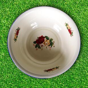 加厚仿陶盆洗菜 洗脸盆22cm和面盆厨房40cm洗脚盆 加厚仿陶搪瓷盆