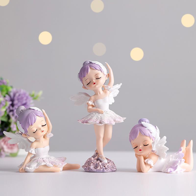 芭蕾舞女孩摆件可爱卡通卧室床头柜桌面儿童公主房间装饰品小礼物