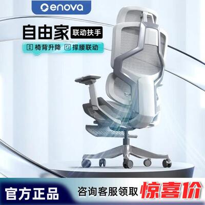 ENOVA自由家2代人体工学椅子办公座椅舒适撑腰久坐透气家用电脑椅