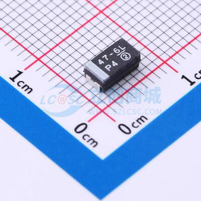 钽电容293D476X96R3C2TE3 CASE-C-6032-28(mm) 47uF 6.3V ±10%
