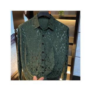 翻领衬衫 长袖 高级感潮牌 h春v秋新SS款 北嘉服饰欧货轻奢20H26男士